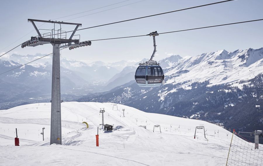 Das Skigebiet Crans-Montana.