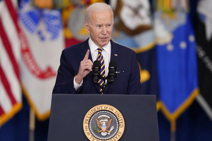 Joe Biden verhängte am Dienstag ein Embargo für russisches Öl und Gas. Grund dafür ist der Ukraine-Krieg.