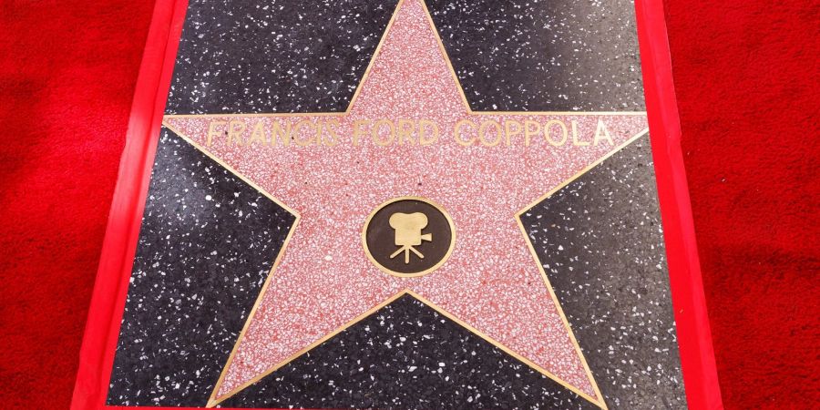 Der Stern von US-Regisseur Francis Ford Coppola auf dem «Walk of Fame» in Hollywood.