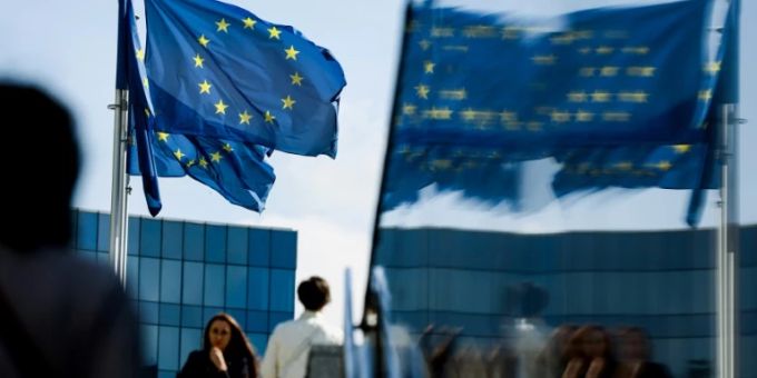 EU-Flaggen in Brüssel