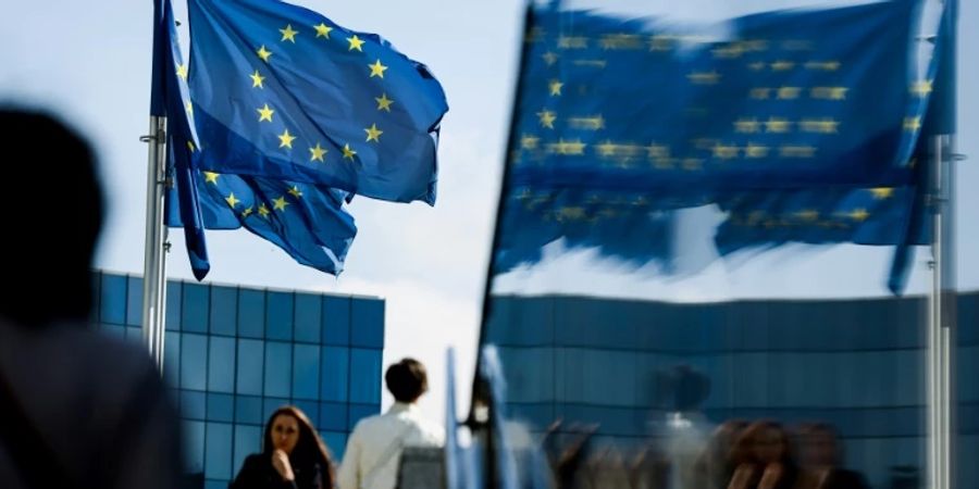 EU-Flaggen in Brüssel