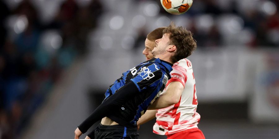 Nur 1:1 gegen Atalanta: Spieler und Trainer des RB Leipzig bleiben trotzdem optimistisch.