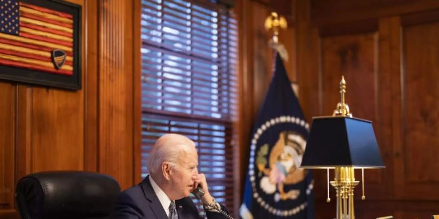 US-Präsident Joe Biden hat am 30. Dezember mit Wladimir Putin telefoniert. Foto: Adam Schultz/The White House/dpa