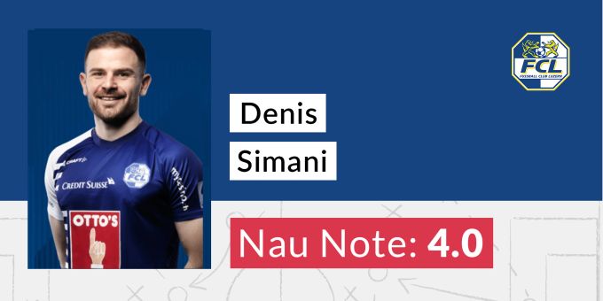 Die Nau.ch-Note für Denis Simani vom FC Luzern. FC Zürich