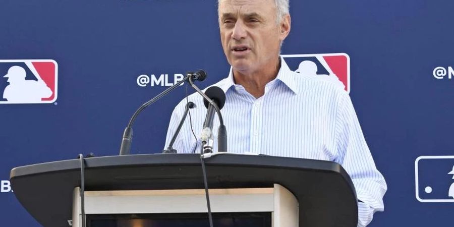 Rob Manfred ist der Boss der Major League Baseball. Foto: -/kyodo/dpa