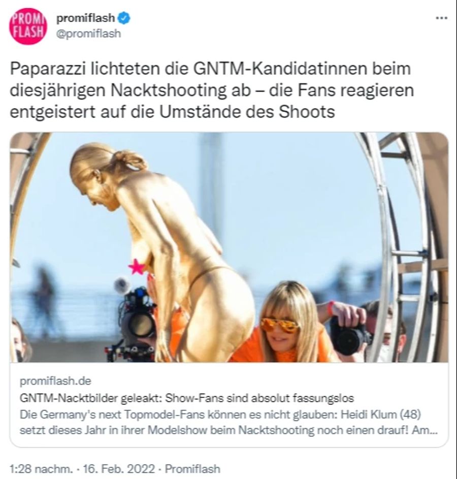 GNTM Nacktshooting