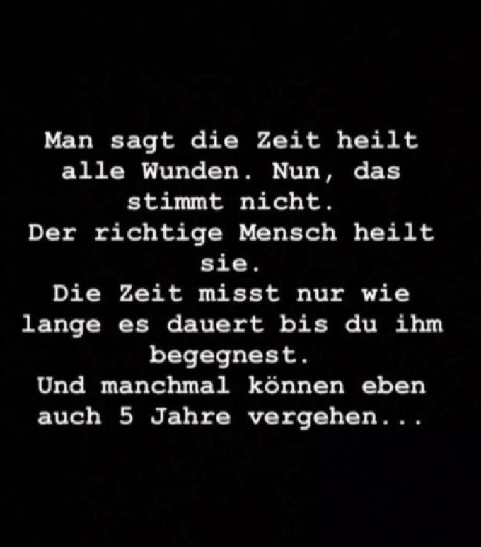 Der zweite Post auf seiner Instagram-Story verdeutlicht die Gerüchte um seine neue Liebe. Pietro Lombardi