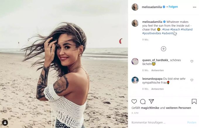 Melissa Damilia küsste Sänger Pietro Lombardi. Nun sucht sie im TV als deutsche Bachelorette nach der Liebe. Melissa Damilia