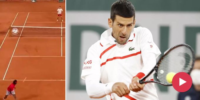 Im Federer-Stil - Djokovic wird an French Open mit Tweener düpiert