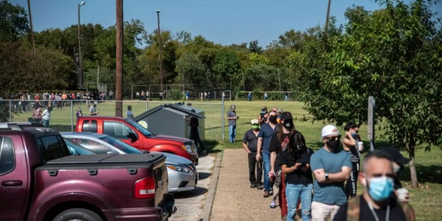 Wähler im texanischen Austin