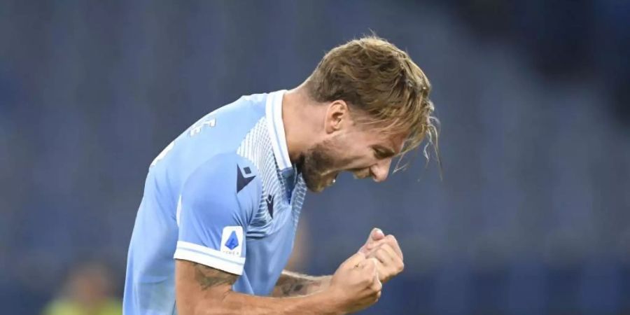 Europäischer Top-Torjäger: Lazios Ciro Immobile. Foto: Claudio Pasquazi/LPS via ZUMA Wire/dpa