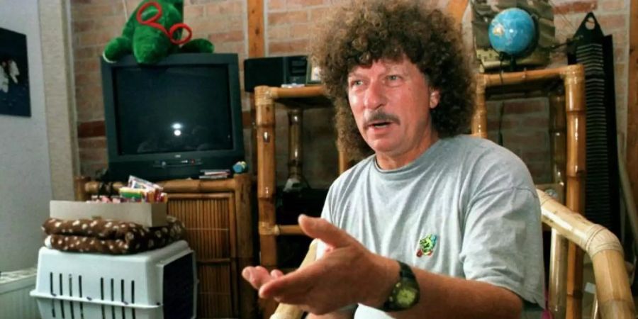 Der DDR-Rockmusiker Harry Jeske (1997). Foto: Jens Büttner/dpa-Zentralbild/dpa