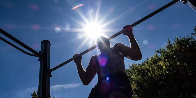 So ähnlich könnten die neuen Outdoor-Fitnessanlagen in Opfikon aussehen. (Symbolbild) Opfikon