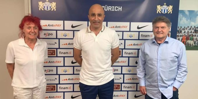 Heliane Canepa, Artur Petrosyan und Ancillo Canepa (FCZ). Artur Petrosyan FCZ