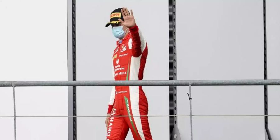 Durfte sich in Spa über zwei Podestplätze freuen: Mick Schumacher. Foto: James Gasperotti/ZUMA Wire/dpa