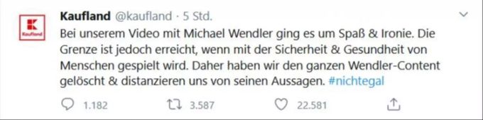 Kaufland zieht ein Werbevideo mit Michael Wendler zurück. Kaufland Michael Wendler