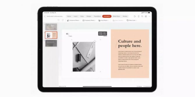 PowerPoint Microsoft 365 iPad