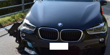 Personenwagen kollidiert mit Röhrenzaun