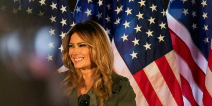 Melania Trump in Atglen, Pennsylvania Melania Trump in Atglen, Pennsylvania