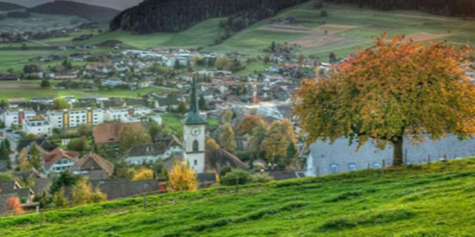 Blick auf die Gemeinde Grosshöchstetten. Grosshöchstetten Coronavirus