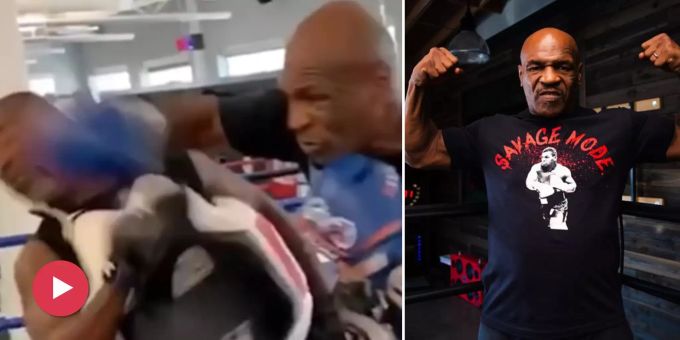 Im Video - Hier schlägt Mike Tyson beinahe seinen Trainer K.o.!