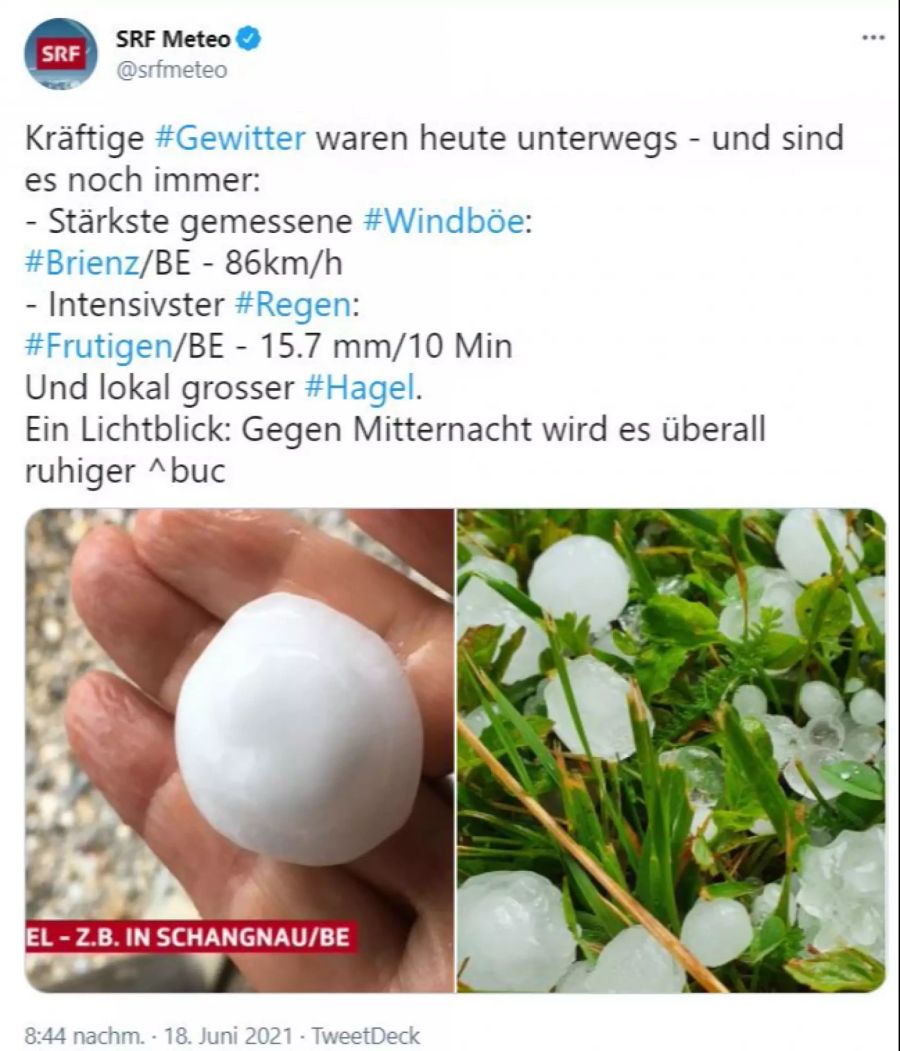 Hagel Gewitter