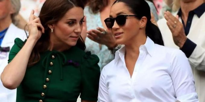 Meghan Markle und Schwägerin Kate. Meghan Markle