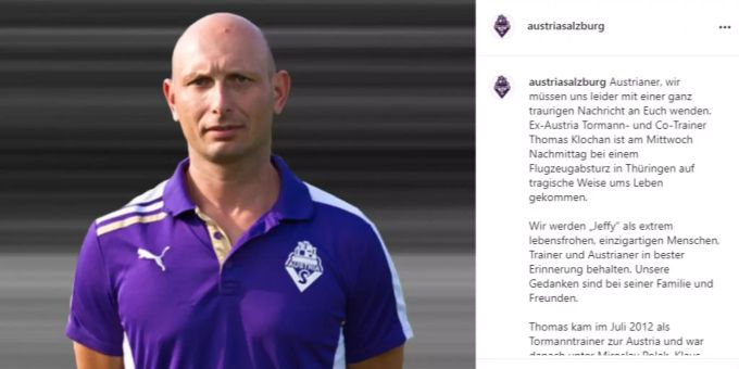 Thomas Klochan, ehemaliger Assistenztrainer in Salzburg, ist verstorben. Austria