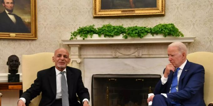 Ghani (l.) bei Biden im Weissen Haus Ghani (l.) bei Biden im Weissen Haus