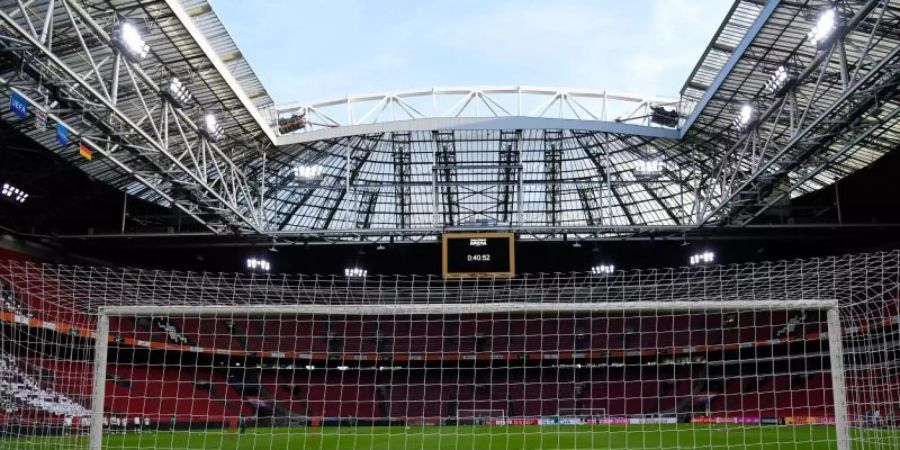 Am EM-Spielort Amsterdam sind für die Johan-Cruyff-Arena nun 16.000 Zuschauer zugelassen. Foto: Ina Fassbender/dpa