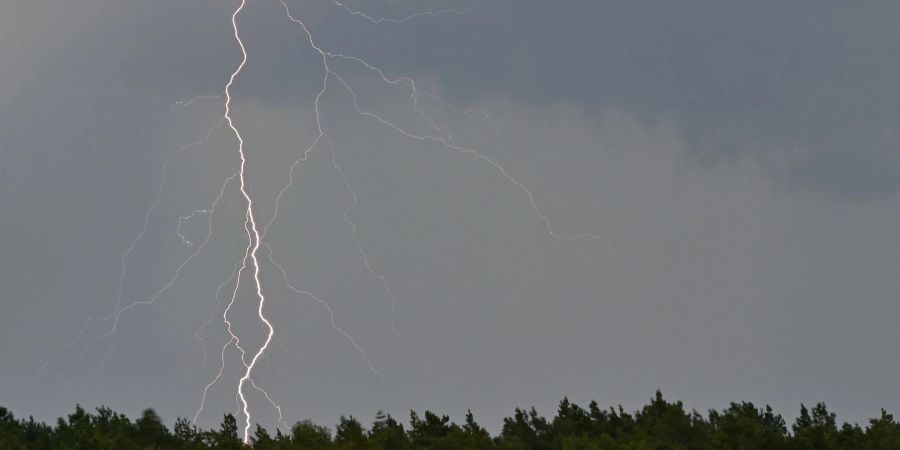 Regen und Gewitter über Brandenburg
