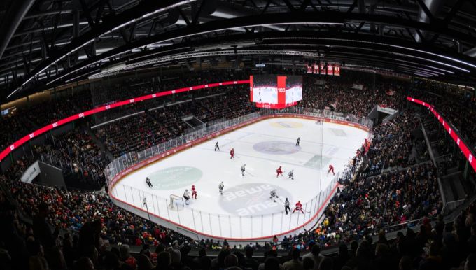 Die Stadien der National League: Die Vaudoise Aréna in Lausanne. National League HC Lausanne