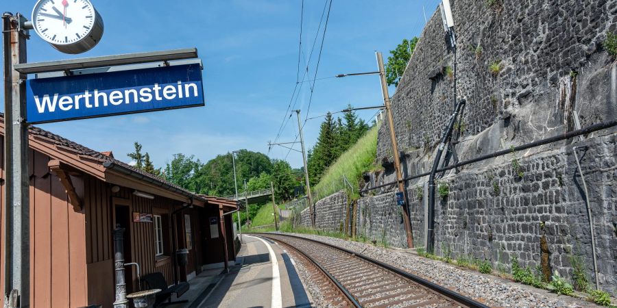 Die SBB-Haltestelle in Werthenstein.