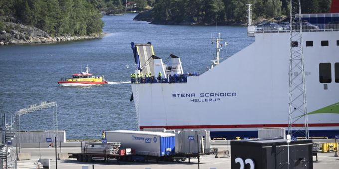 Stena Scandica sicher in Schweden angekommen. Schweden