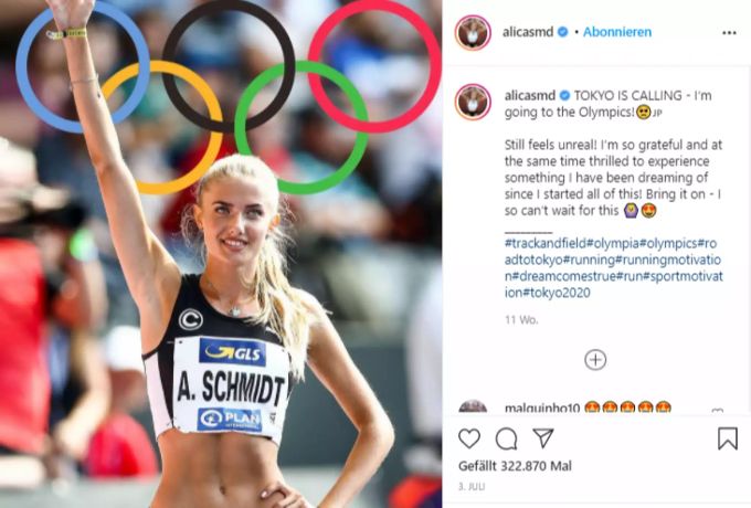 Alica Schmidt nahm in diesem Jahr an den Olympischen Spielen teil. Alica Schmidt
