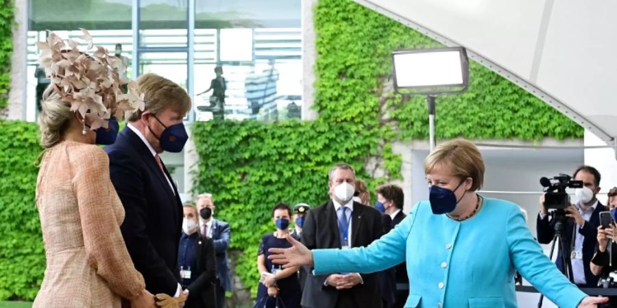 Willem-Alexander und Máxima bei Bundeskanzlerin Merkel