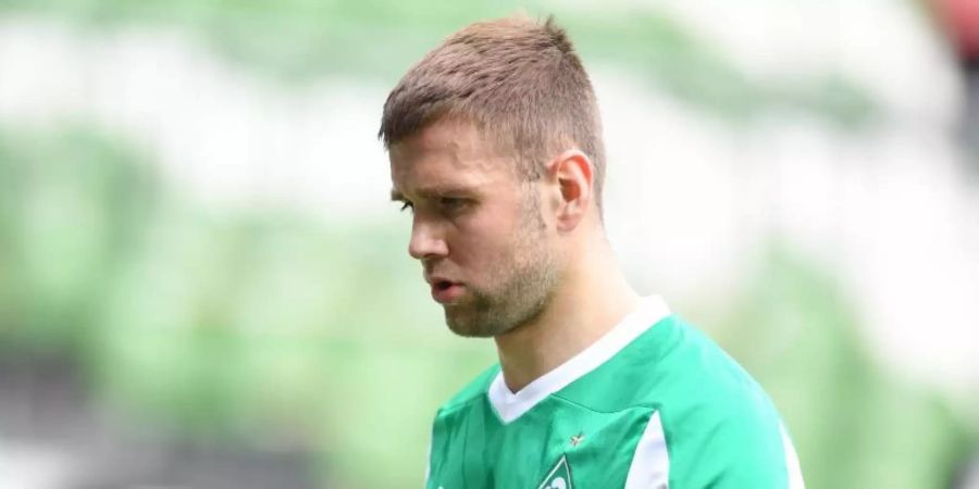 Muss eine Geldstrafe an den DFB zahlen: Werder-Angreifer Niclas Füllkrug. Foto: Carmen Jaspersen/dpa