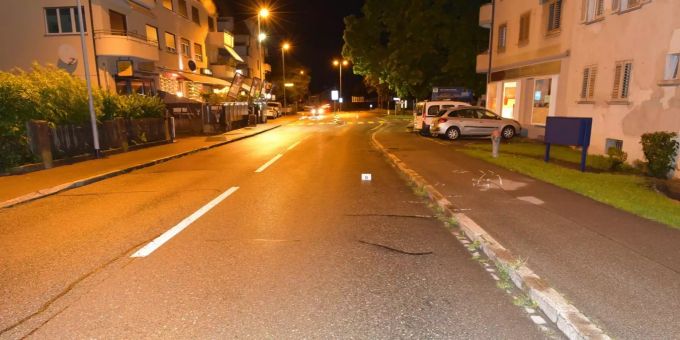 Die Unfallstelle in Zürich. Dübendorf Unfall