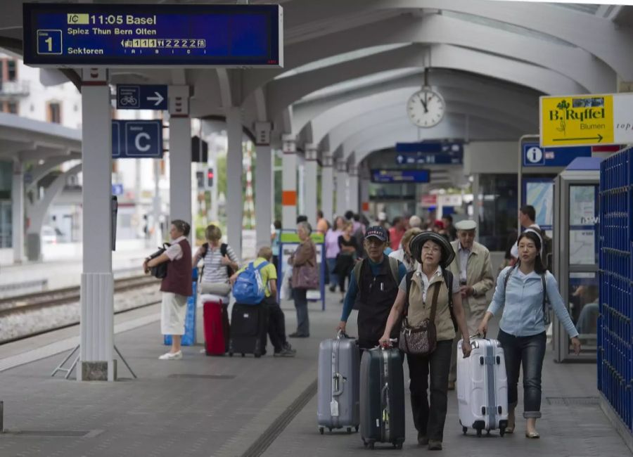 Vor der Ausbreitung des Coronavirus besuchten viele asiatische Reisegruppen Interlaken.