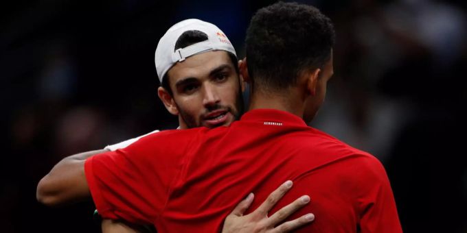 Matteo Berrettini konnte sich im Direktduell mit Felix Auger-Aliassime durchsetzen. Matteo Berrettini