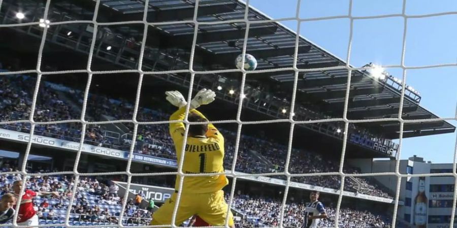 Bielefelds Torwart Stefan Ortega spielte sehr stark. Foto: Friso Gentsch/dpa