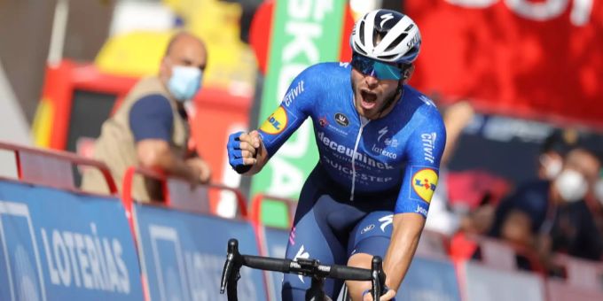 Florian Sénéchal übernahm in der 13. Etappe den Job von Jakobsen. Vuelta a españa