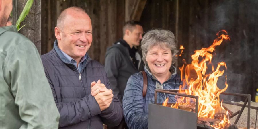 Nationalratspräsident Andreas Aebi besuchte einige Höfe, unter anderem im Berner Gürbetal.