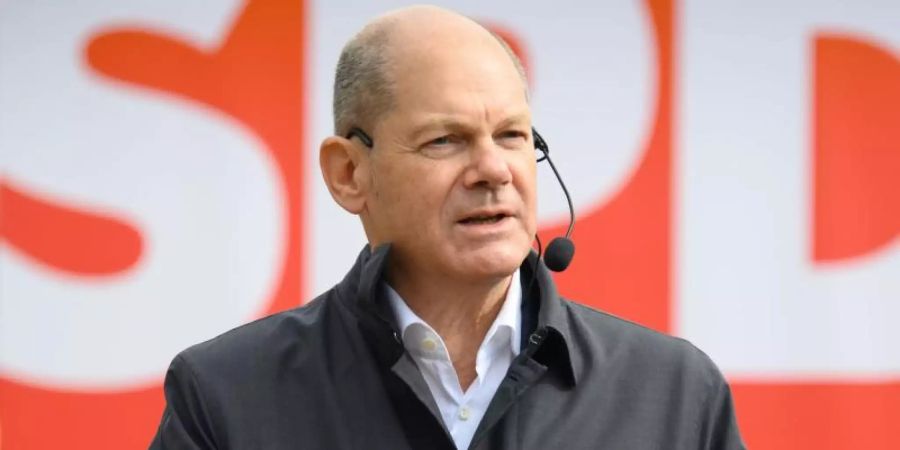 SPD-Kanzlerkandidat Olaf Scholz präferiert eine Koalition mit den Grünen. Foto: Soeren Stache/dpa-Zentralbild/dpa