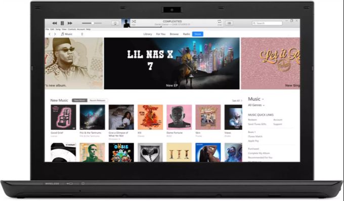 iTunes auf einem Windows-Rechner. iTunes