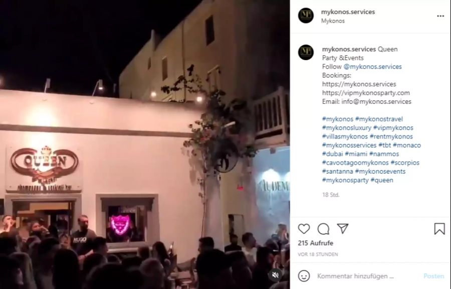 Mykonos Party Coronavirus