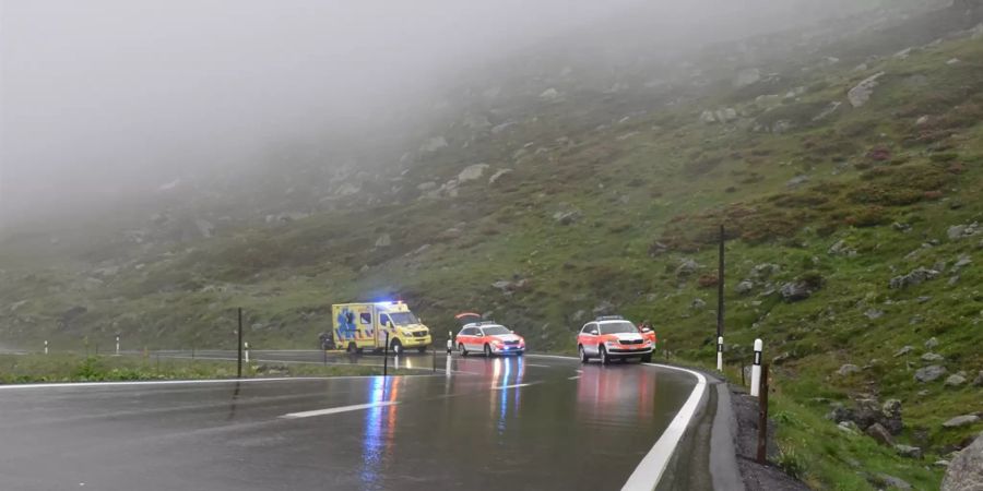 Selbstunfall auf dem Flüelapass