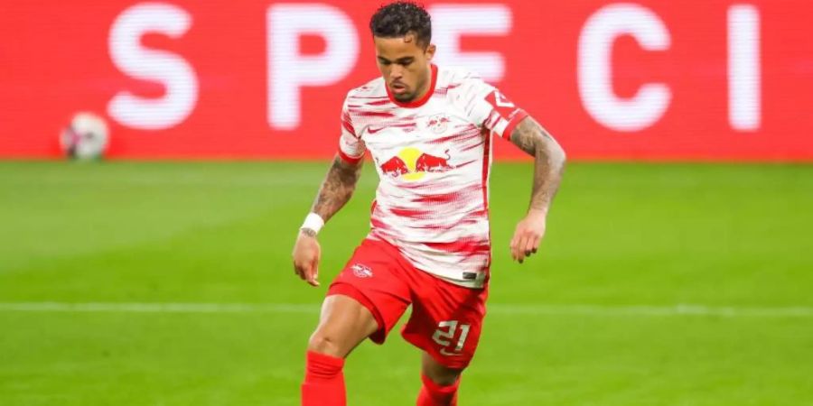 Verlässt RB Leipzig nach einem Jahr schon wieder: Justin Kluivert. Foto: Jan Woitas/dpa-Zentralbild/dpa