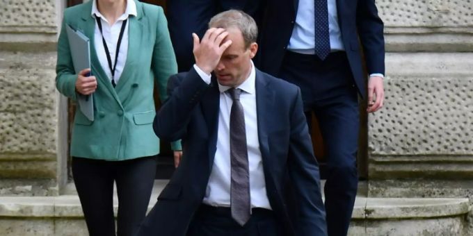 Der britische Aussenminister Raab Der britische Aussenminister Raab