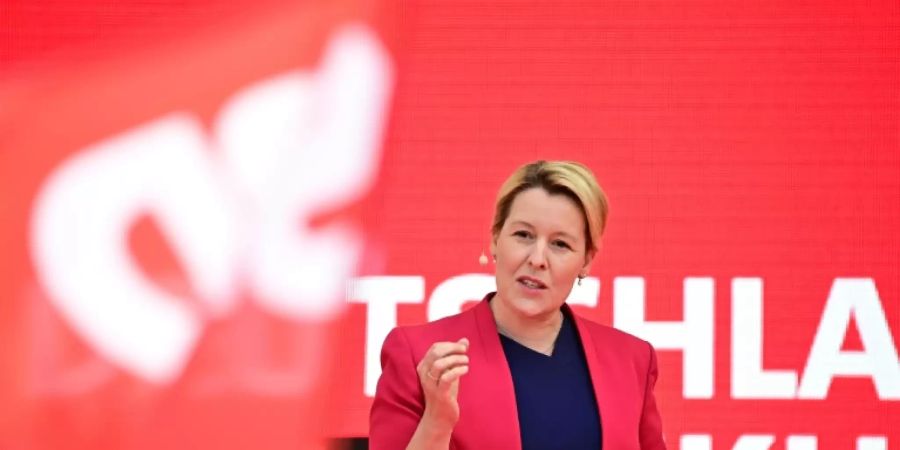 Franziska Giffey tritt für die SPD in Berlin an